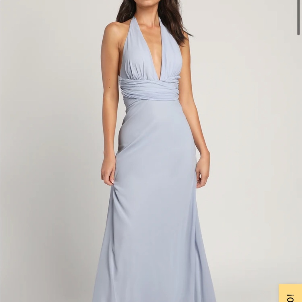 Lulu’s lilac maxi dress, tie-halter. - Picture 3 of 3